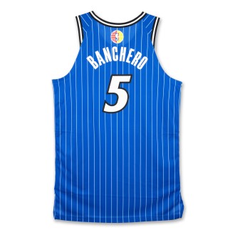 View 1 of Lot 4: Paolo Banchero ‘Berlin Game’ Orlando Magic 2025-2026 Game Worn Icon Edition Jersey | Double-Double