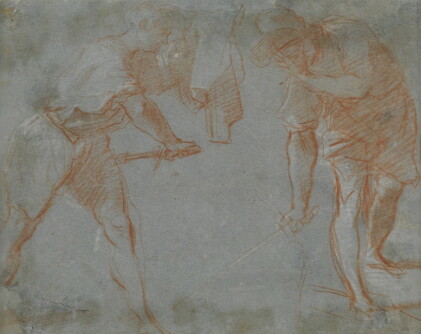 Catalog image of Two men brandishing swords
