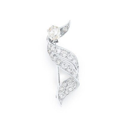 Catalog image of Monture Mauboussin | Broche diamants | Diamond brooch
