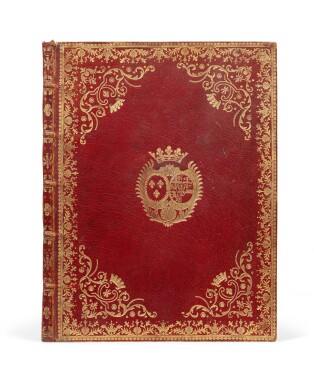 View 1 of Lot 83: Six sonates à violon seul. [Vers 1770]. In-4. Maroquin rouge aux armes de la ctsse de Provence.