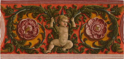Catalog image of A putto among acanthus garlands