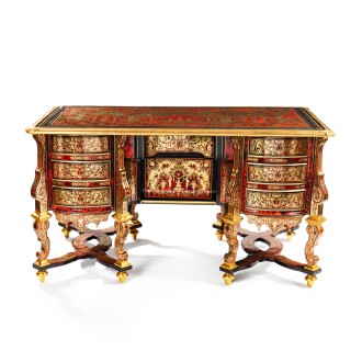 View 1 of Lot 465: A Louis XIV Boulle marquetry bureau Mazarin, circa 1700
