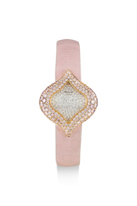 Catalog image of chopard | pushkin, reference 13/6793-29, a pink gold, diamond and pink diamond-…