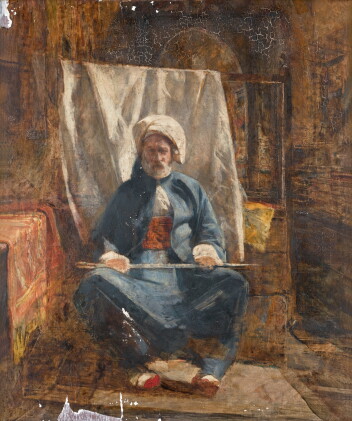 Catalog image of Sketch for In the Bezestein, El Khan Khalil, Cairo