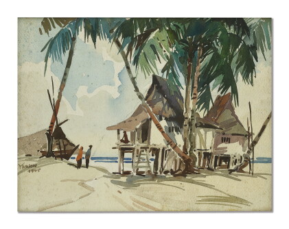 Catalog image of yong mun sen | kampong and fishermen