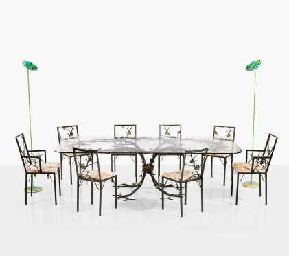 Catalog image of table de salle à manger, deux fauteuils et six chaises
