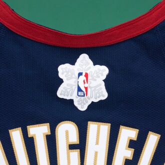 View 1 of Lot 11: Donovan Mitchell ‘Christmas Day’ Cleveland Cavaliers 2025-2026 Game Worn Classic Edition Jersey 