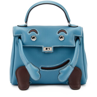 View 1 of Lot 7725: Limited Edition Bleu Jean and Chocolat Swift Bellavita Taipei Quelle Idole Kelly Doll Palladium Hardware, 2009