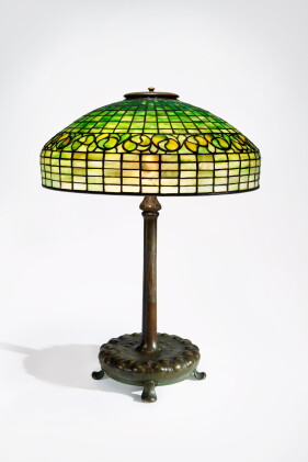 Catalog image of Tiffany Studios, "Lemon Leaf" Table Lamp