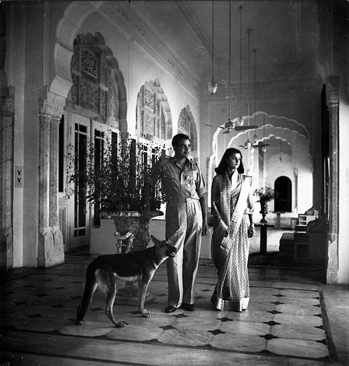 Maharaja and Maharani of Jaipur, India