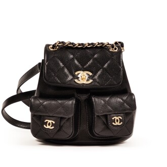 View 1 of Lot 406: Noir Caviar Sac à Dos Gold Hardware, 2024