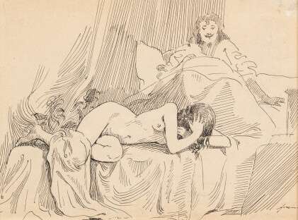 Catalog image of Couple on a bed | Couple sur un lit