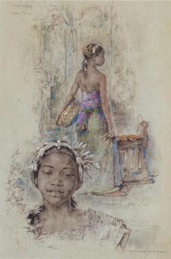 View 1 of Lot 2020: Willem Gerard Hofker 威廉·傑拉德·賀夫卡 | Ni Gemblong en Ni Dablig 妮・甘布蘭與妮・達布莉