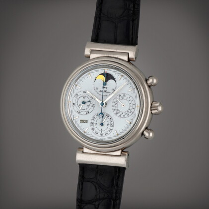 Catalog image of Da Vinci, Reference 3750 | A white gold perpetual calendar chronograph wristwat…