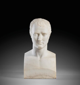 View 1 of Lot 35: Attributed to Lorenzo Bartolini (1777-1850), circa 1808, Joseph Bonaparte, King of Spain (1768-1844)  |Attribué à Lorenzo Bartolini (1777-1850), vers 1808  Joseph Bonaparte, Roi d'Espagne (1768-1844)