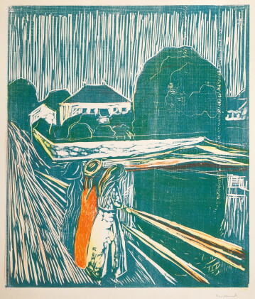 Catalog image of edvard munch | the girls on the bridge (w. 628; sch. 488)