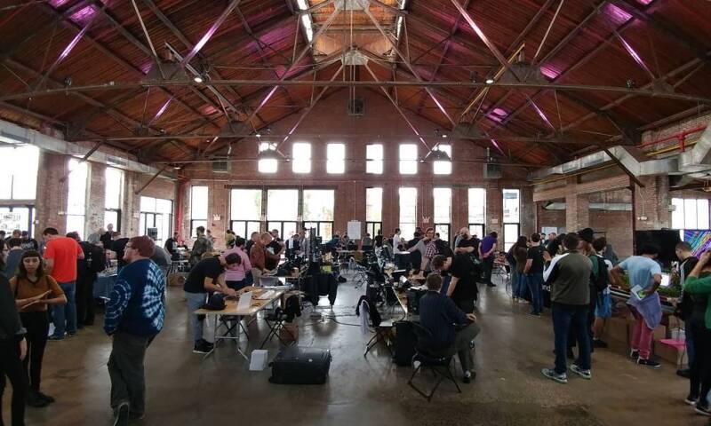 Interior view of the Knockdown Center.