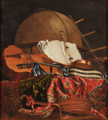 Catalog image of Still life with a globe and musical instruments