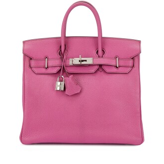 View 1 of Lot 655: Fuchsia Chèvre HAC Haut à Courroies 28 Palladium Hardware, 2006