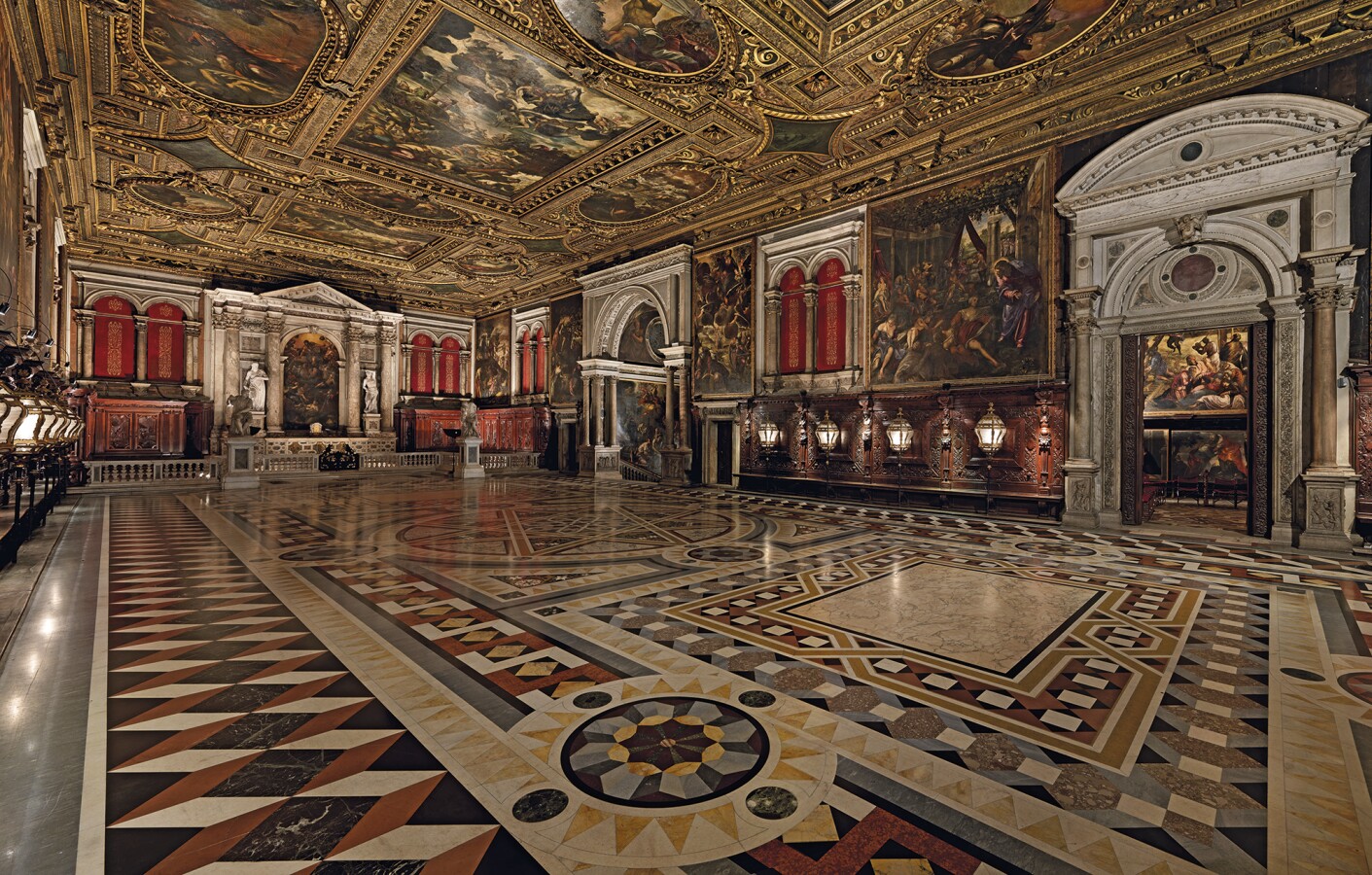 The Salone Superiore in the Scuola Grande di San Rocco