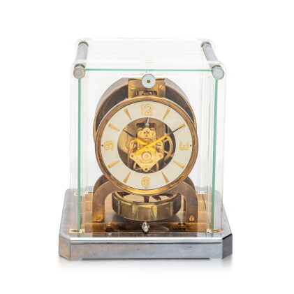 Catalog image of Jaeger-LeCoultre | An acrylic salesman atoms clock, Circa 1980 | 積家 | 壓克力空氣鐘，約1980年製