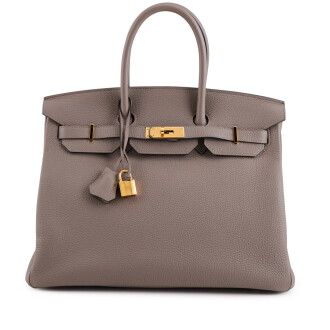 View 1 of Lot 79: Gris Asphalte Togo Birkin 35 Gold Hardware, 2017