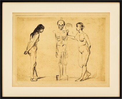 View 1 of Lot 2004: Edvard Munch | The women and the Skeleton 女人與骷髏