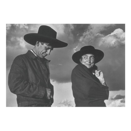 Catalog image of 'georgia o'keeffe and orville cox, canyon de chelly national monument, arizona'