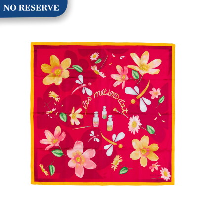 Catalog image of patek philippe | a pair of limited edition scarves with floral motifs