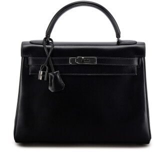 View 1 of Lot 527: Limited Edition Black Box So Black Kelly 32 Retourné Black PVD Hardware, 2011