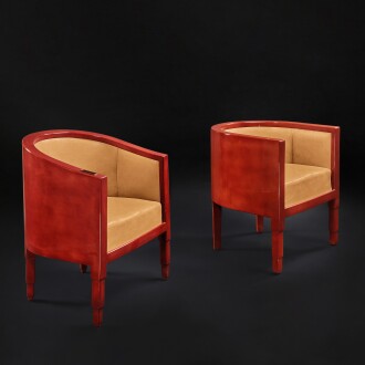 View 1 of Lot 5: A Rare Pair of Armchairs