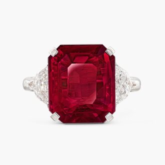 View 1 of Lot 1749: Ruby and Diamond Ring | 7.12克拉 天然 「莫桑比克」未經加熱紅寶石 配 鑽石 戒指