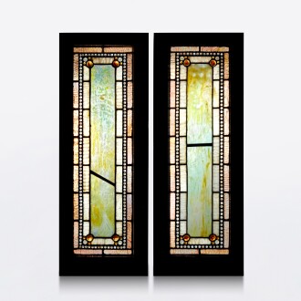View 1 of Lot 16: Pair of Window Panels