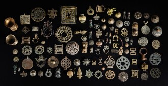 View 1 of Lot 895: A spectacular group of thogkchas, Tibet, Himalayan regions and Central Asia, 8th - 14th century