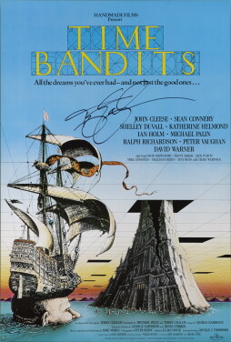 View 1 of Lot 106:  Time Bandits (1981) Poster, US, Signed by Terry Gilliam (director)