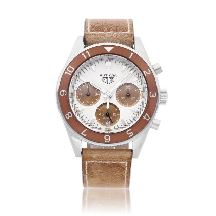 Catalog image of Autavia, Reference 9CVB-VXM9-M73H | A limited edition stainless steel chronogra…