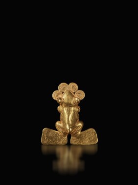 View 1 of Lot 2: Coclé Gold Frog Pendant, circa AD 800 - 1500
