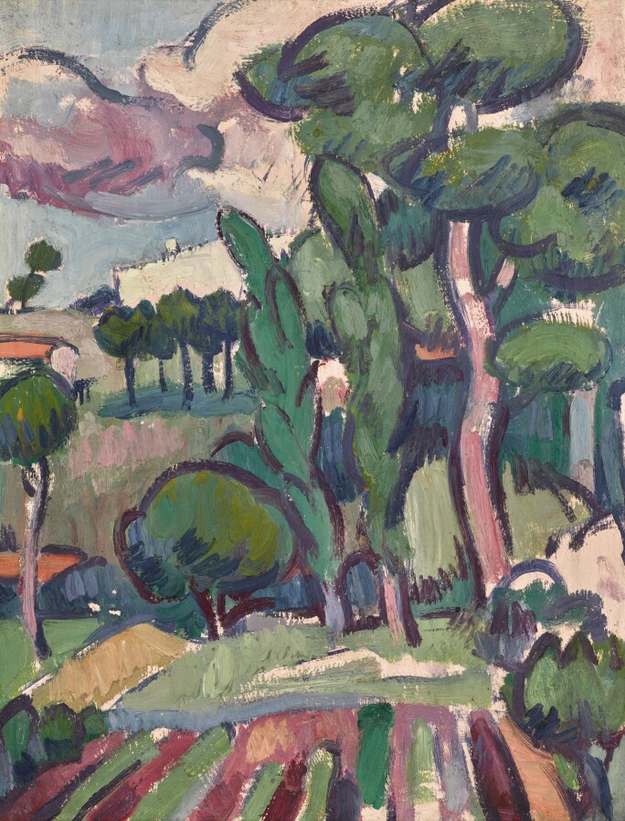 Anne Estelle Rice, In the Valley. Estimate 12,000- 18,000.