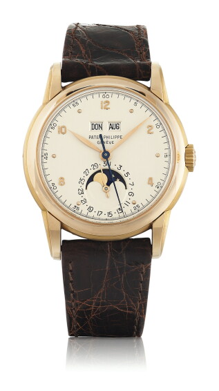 REF 2497PINK GOLD PERPETUAL CALENDAR WRISTWATCH WITH CENTRE SECO