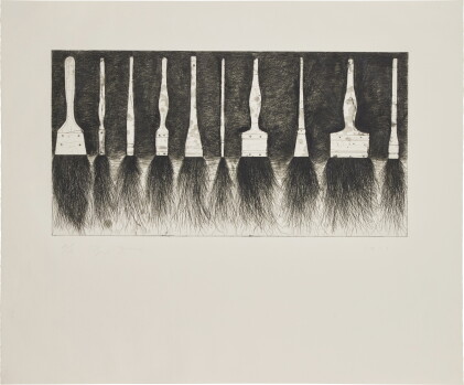 Catalog image of Five Paintbrushes (fifth state) (Williams College 136)