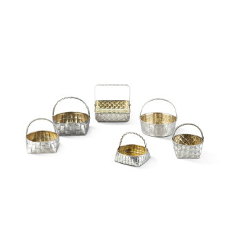 View 1 of Lot 626: Six corbeilles trompe l'oeil en argent et vermeil, Russie, 1879-1908