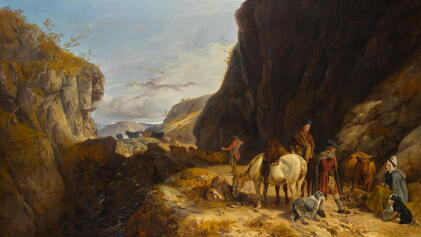 Catalog image of richard ansdell, r.a. | a pass near glencoe, argyleshire