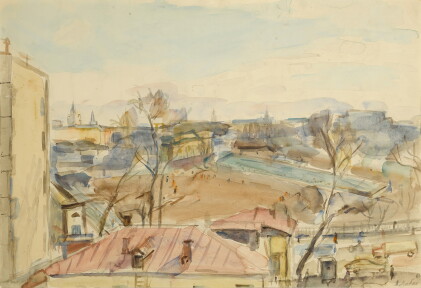 Catalog image of alexander arkadievich labas | on upper maslovka street, from the moscow series