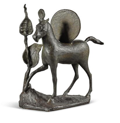 Catalog image of barry flanagan, r.a. | cheval à deux disques