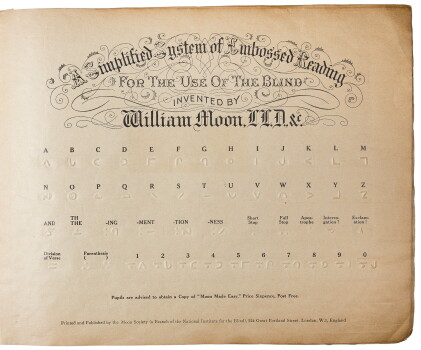 Catalog image of moon, william. moon christmas annual, printed in embossed moon type for the blind