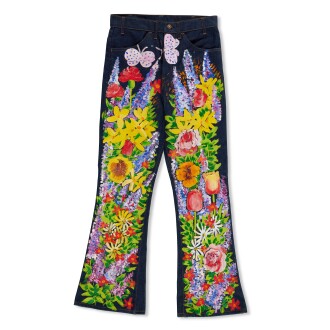 View 1 of Lot 28: Untitled (Hand Painted Levi's Jeans)