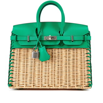 View 1 of Lot 3101: Limited Edition Menthe Swift and Osier Wicker Picnic Birkin 25 Palladium Hardware, 2022
