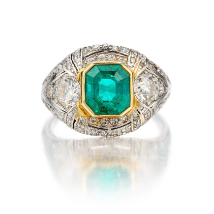 Catalog image of Emerald and Diamond Ring