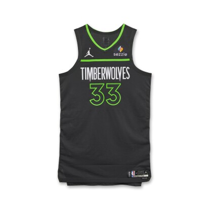 View 1 of Lot 47: Leonard Miller Minnesota Timberwolves 2024-2025 Emirates NBA Cup Game Issued Statement Edition Jersey 