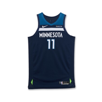 View 1 of Lot 12: Naz Reid Minnesota Timberwolves 2025 NBA Playoffs Western Conference Finals Game Worn Icon Edition Jersey | Game 4 